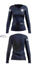 Boston Police Patrolmen’s Association Women's Long Sleeve V-neck Shirt - 21