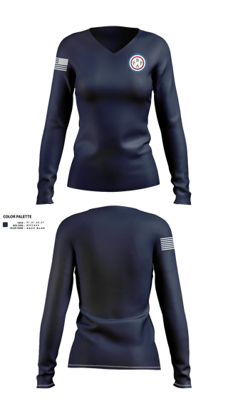 Womens Long Sleeve Vneck Shirt, Boston Police Patrolmen’s Association, Police, Teamtime, Team time, sublimation, custom sports apparel, team uniforms, spirit wear, spiritwear, sports uniforms, custom shirts, team store, custom team store, fundraiser sports, apparel fundraiser