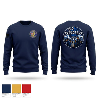 Crew Neck Sweatshirt, NYPD explorer unit, Police, Teamtime, Team time, sublimation, custom sports apparel, team uniforms, spirit wear, spiritwear, sports uniforms, custom shirts, team store, custom team store, fundraiser sports, apparel fundraiser