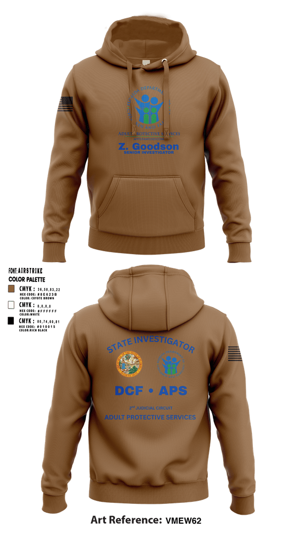 Hoodie, Adult Protective Services, EMS/EMT, Teamtime, Team time, sublimation, custom sports apparel, team uniforms, spirit wear, spiritwear, sports uniforms, custom shirts, team store, custom team store, fundraiser sports, apparel fundraiser