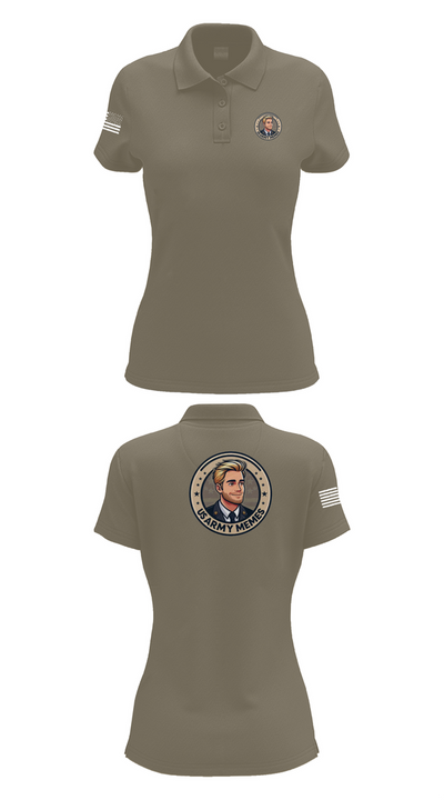 U.S Army memes 48956065 Women's Short Sleeve Performance Polo  - 75