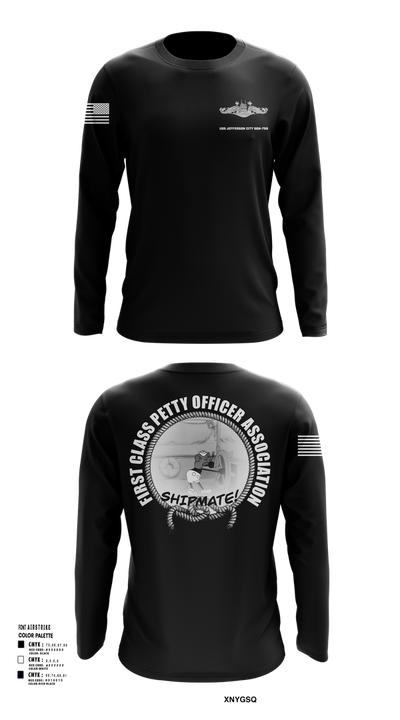 USS Jefferson City FCPOA Long Sleeve Performance Shirt 5