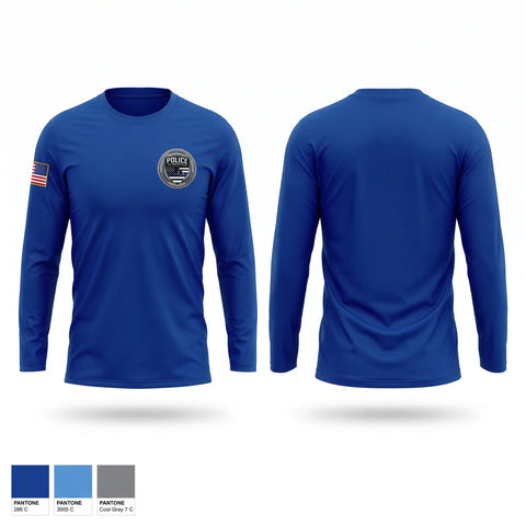 Long Sleeve Performance Shirt, St. Martinville Police, Police, Teamtime, Team time, sublimation, custom sports apparel, team uniforms, spirit wear, spiritwear, sports uniforms, custom shirts, team store, custom team store, fundraiser sports, apparel fundraiser