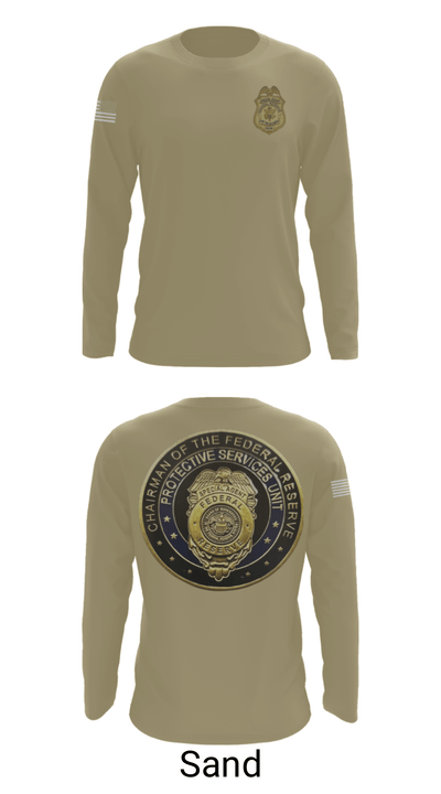 United States Federal Reserve Police 30952270 Long Sleeve Performance Shirt - 43