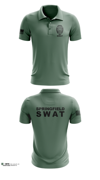 Short Sleeve Performance Polo, Springfield Ohio SWAT, Police, Teamtime, Team time, sublimation, custom sports apparel, team uniforms, spirit wear, spiritwear, sports uniforms, custom shirts, team store, custom team store, fundraiser sports, apparel fundraiser
