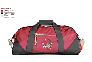 Duffle Bag, Red Springs Red Devils, Women's Basketball, Teamtime, Team time, sublimation, custom sports apparel, team uniforms, spirit wear, spiritwear, sports uniforms, custom shirts, team store, custom team store, fundraiser sports, apparel fundraiser