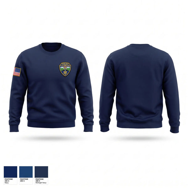 Crew Neck Sweatshirt, Tucumcari Police Department, Police, Teamtime, Team time, sublimation, custom sports apparel, team uniforms, spirit wear, spiritwear, sports uniforms, custom shirts, team store, custom team store, fundraiser sports, apparel fundraiser
