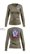 1st Battalion 503rd Infantry Regiment 53542236 Women's Long Sleeve V-neck Shirt - 23