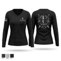 Van Nuys GED Women's Long Sleeve V-neck Shirt - 1