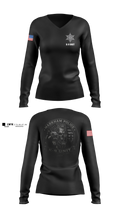 Markham Police K-9 Unit Women's Long Sleeve V-neck Shirt - 3