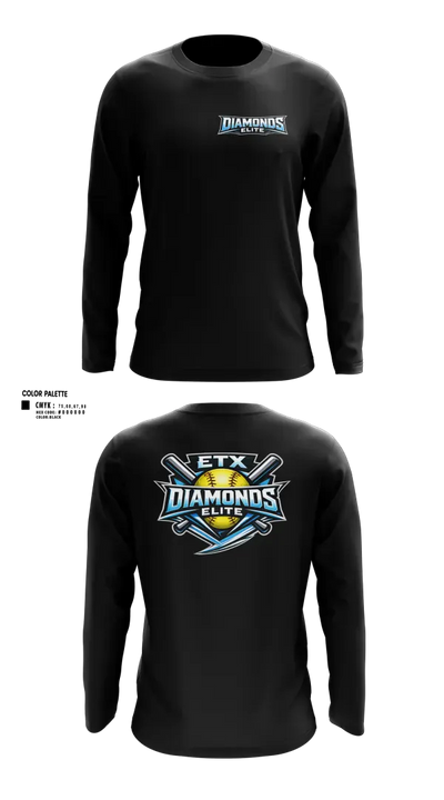 ETX Diamonds Elite 28765199 Long Sleeve Performance Shirt 4