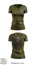 Co A, 1st-160th INF, 79th IBCT 97835057 Women's Short Sleeve V-neck Shirt - 11