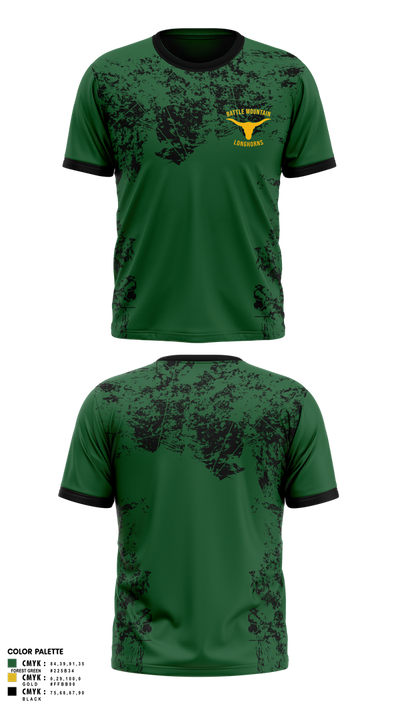 Battle Mountain Longhorns 79152921 Short Sleeve Performance Shirt - 3