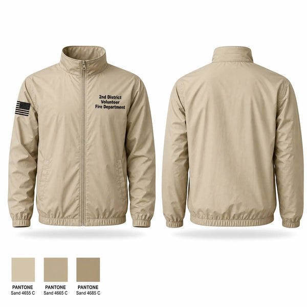 Windbreaker, 2nd District Volunteer Fire Department, Fire Department, Teamtime, Team time, sublimation, custom sports apparel, team uniforms, spirit wear, spiritwear, sports uniforms, custom shirts, team store, custom team store, fundraiser sports, apparel fundraiser