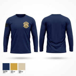 Long Sleeve Performance Shirt, Porterville College Police Academy, Police, Teamtime, Team time, sublimation, custom sports apparel, team uniforms, spirit wear, spiritwear, sports uniforms, custom shirts, team store, custom team store, fundraiser sports, apparel fundraiser