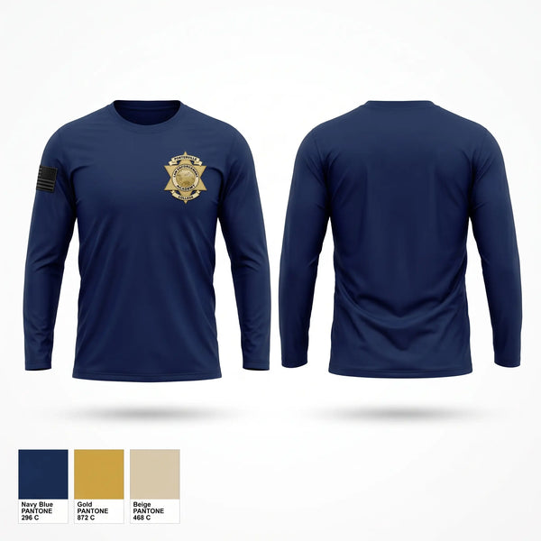 Long Sleeve Performance Shirt, Porterville College Police Academy, Police, Teamtime, Team time, sublimation, custom sports apparel, team uniforms, spirit wear, spiritwear, sports uniforms, custom shirts, team store, custom team store, fundraiser sports, apparel fundraiser