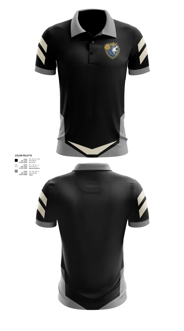 Short Sleeve Performance Polo, Wolves, Men's Volleyball, Teamtime, Team time, sublimation, custom sports apparel, team uniforms, spirit wear, spiritwear, sports uniforms, custom shirts, team store, custom team store, fundraiser sports, apparel fundraiser