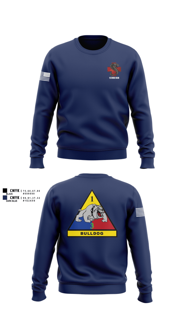 Crew Neck Sweatshirt, 123rd BSB, Army, Teamtime, Team time, sublimation, custom sports apparel, team uniforms, spirit wear, spiritwear, sports uniforms, custom shirts, team store, custom team store, fundraiser sports, apparel fundraiser