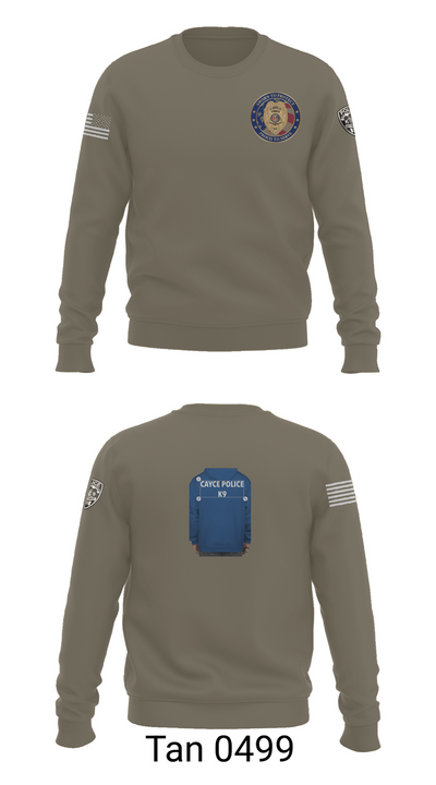 Cayce Police K9 35627395 Crew Neck Sweatshirt - 62