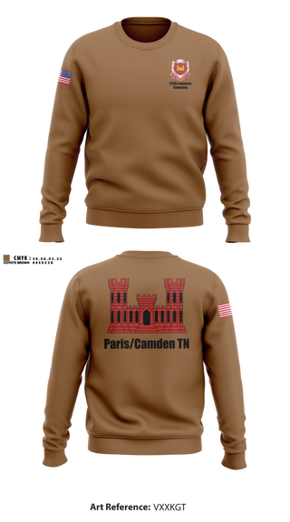 Crew Neck Sweatshirt, 212th Engineer Company, National Guard, Teamtime, Team time, sublimation, custom sports apparel, team uniforms, spirit wear, spiritwear, sports uniforms, custom shirts, team store, custom team store, fundraiser sports, apparel fundraiser