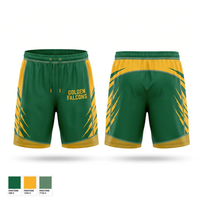 Golden falcons Athletic Shorts With Pockets - 1