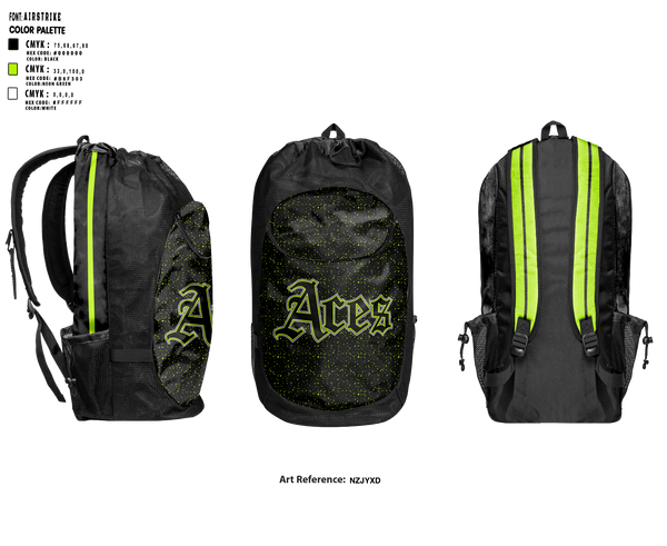 Gear Bag, Cosmo Aces, Baseball, Teamtime, Team time, sublimation, custom sports apparel, team uniforms, spirit wear, spiritwear, sports uniforms, custom shirts, team store, custom team store, fundraiser sports, apparel fundraiser