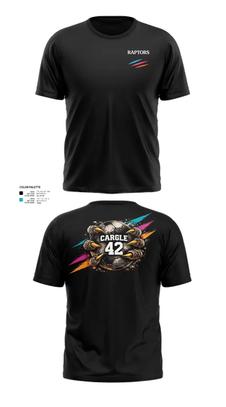 Soft Poly Tee Cotton Like Feel, RAPTORS FC, Men's Soccer, Teamtime, Team time, sublimation, custom sports apparel, team uniforms, spirit wear, spiritwear, sports uniforms, custom shirts, team store, custom team store, fundraiser sports, apparel fundraiser