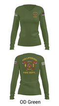 PHILLIPSBURG FIRE DEPARTMENT 39354124 Women's Long Sleeve V-neck Shirt - 57