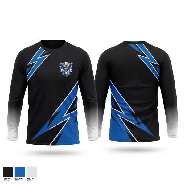 Long Sleeve Performance Shirt, Mighty Eagles, Baseball, Teamtime, Team time, sublimation, custom sports apparel, team uniforms, spirit wear, spiritwear, sports uniforms, custom shirts, team store, custom team store, fundraiser sports, apparel fundraiser