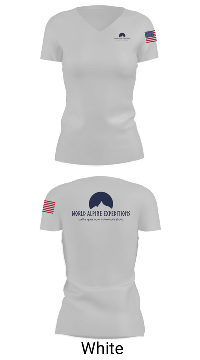 World Alpine Expeditions 35847942 Women's Short Sleeve V-neck Shirt - 7