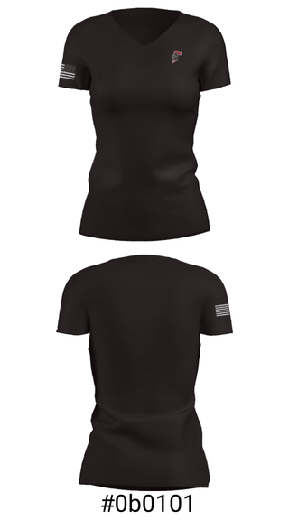 Women's Short Sleeve Vneck Shirt, Dekalb High School Wrestling, Wrestling, Teamtime, Team time, sublimation, custom sports apparel, team uniforms, spirit wear, spiritwear, sports uniforms, custom shirts, team store, custom team store, fundraiser sports, apparel fundraiser