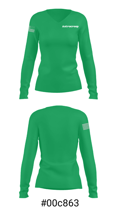 Astrocreep 71218916 Women's Long Sleeve V-neck Shirt - 20