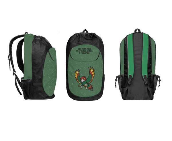 Gear Bag, Lawrence Free State High School Gymnastics, Spirit Store, Teamtime, Team time, sublimation, custom sports apparel, team uniforms, spirit wear, spiritwear, sports uniforms, custom shirts, team store, custom team store, fundraiser sports, apparel fundraiser