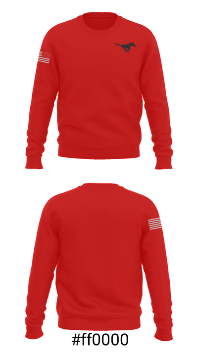 Edgewood High School Swimming 89925372 Crew Neck Sweatshirt - 16