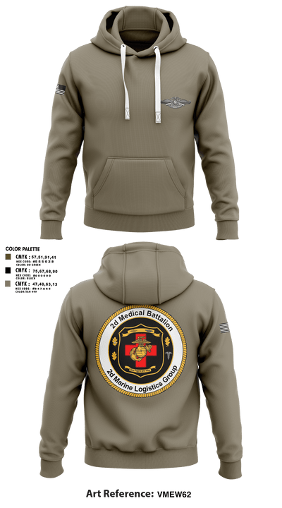 2D MED BN, 2FSSG, 2MARFORLANT 58194210 Hoodie - 2