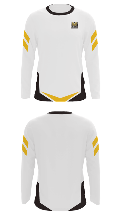 Manning Junior High School Basketball 88885356 Long Sleeve Performance Shirt - 35