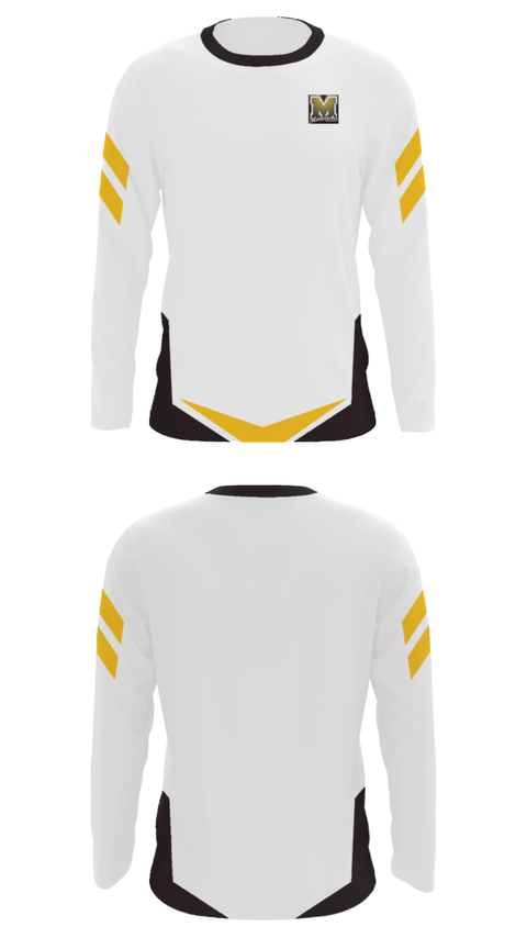 Long Sleeve Performance Shirt, Manning Junior High School Basketball, Women's Basketball, Teamtime, Team time, sublimation, custom sports apparel, team uniforms, spirit wear, spiritwear, sports uniforms, custom shirts, team store, custom team store, fundraiser sports, apparel fundraiser