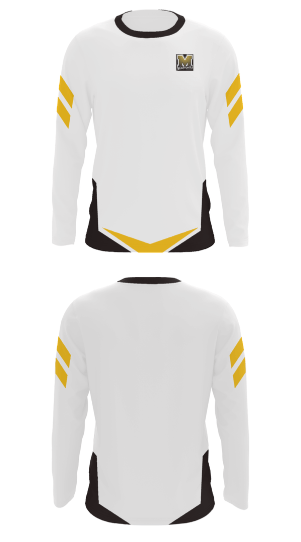 Long Sleeve Performance Shirt, Manning Junior High School Basketball, Women's Basketball, Teamtime, Team time, sublimation, custom sports apparel, team uniforms, spirit wear, spiritwear, sports uniforms, custom shirts, team store, custom team store, fundraiser sports, apparel fundraiser