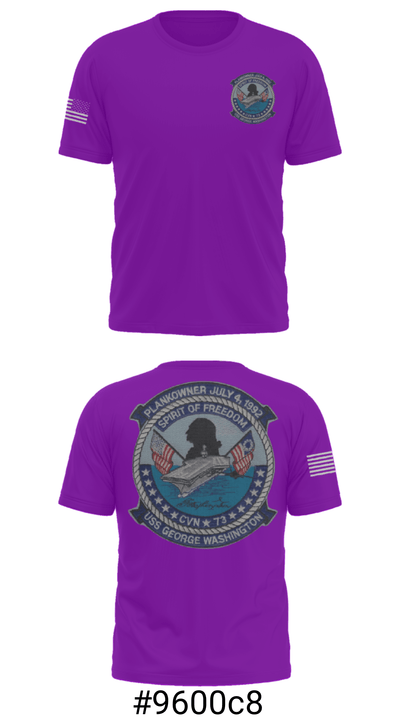 USS GEORGE WASHINGTON CVN-73 87107086 Short Sleeve Performance Shirt - 6