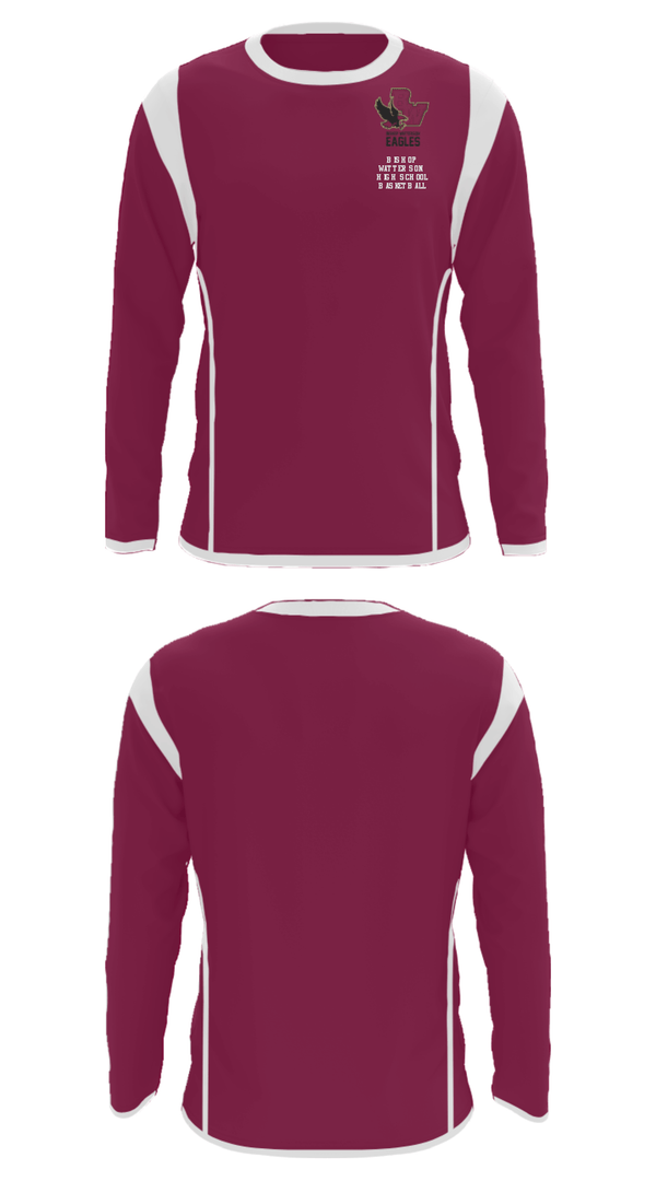 Long Sleeve Performance Shirt, Bishop Watterson High School Basketball, Women's Basketball, Teamtime, Team time, sublimation, custom sports apparel, team uniforms, spirit wear, spiritwear, sports uniforms, custom shirts, team store, custom team store, fundraiser sports, apparel fundraiser