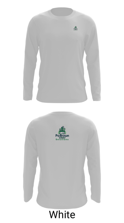 Pa Brown Cleaning 87353339 Long Sleeve Performance Shirt - 4