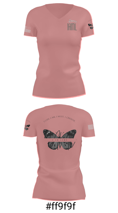 IAML 65570591 Women's Short Sleeve V-neck Shirt - 21