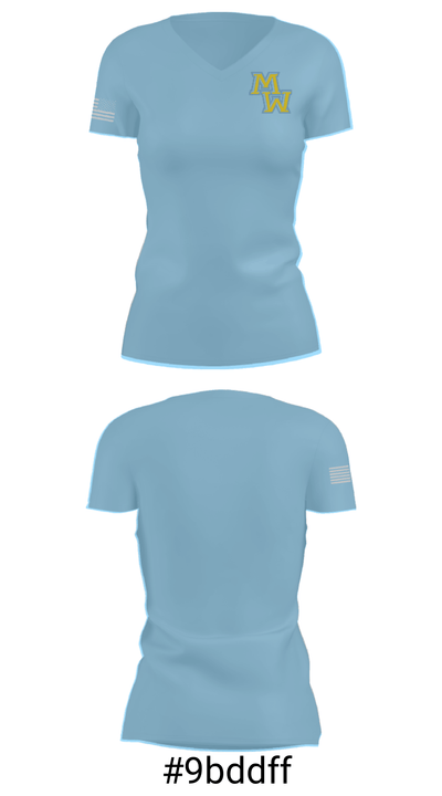 Maine West High School Wrestling 22362554 Women's Short Sleeve V-neck Shirt - 21