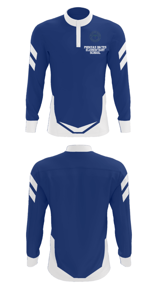 Quarter Zip Jacket, Phineas Bates Elementary School, Spirit Store, Teamtime, Team time, sublimation, custom sports apparel, team uniforms, spirit wear, spiritwear, sports uniforms, custom shirts, team store, custom team store, fundraiser sports, apparel fundraiser