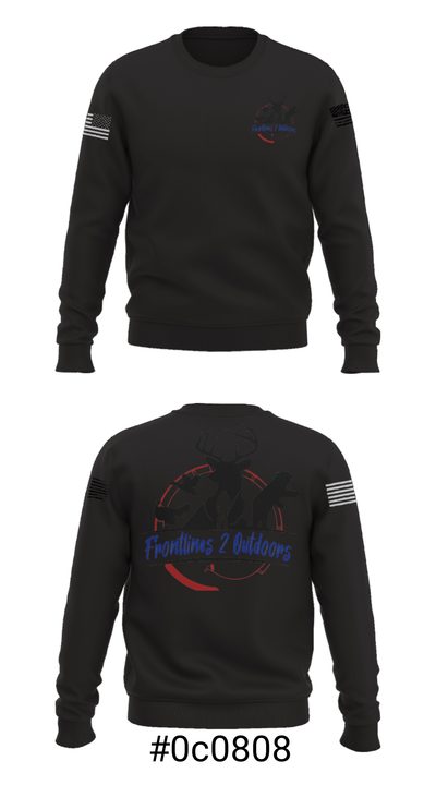 Frontlines 2 Outdoors (F2O) 57346887 Crew Neck Sweatshirt - 16