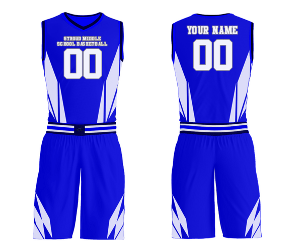 Womens Reversible Basketball Jersey, Stroud Middle School Basketball, Women's Basketball, Teamtime, Team time, sublimation, custom sports apparel, team uniforms, spirit wear, spiritwear, sports uniforms, custom shirts, team store, custom team store, fundraiser sports, apparel fundraiser