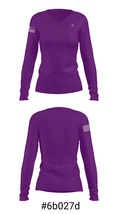 Fusion Academy Slk Southlake 14261322 Women's Long Sleeve V-neck Shirt - 20