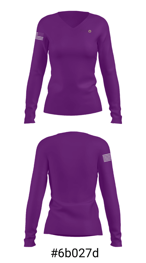 Women's Long Sleeve Vneck Shirt, Fusion Academy Slk Southlake, Spirit Store, Teamtime, Team time, sublimation, custom sports apparel, team uniforms, spirit wear, spiritwear, sports uniforms, custom shirts, team store, custom team store, fundraiser sports, apparel fundraiser