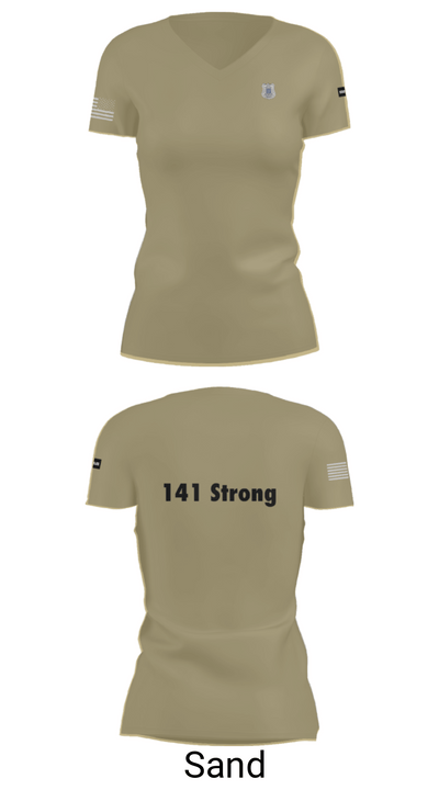 141 Strong 28251184 Women's Short Sleeve V-neck Shirt - 44