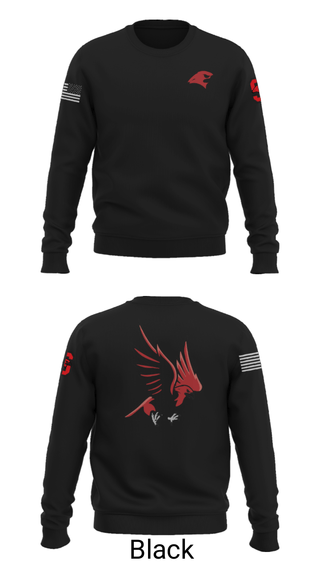 Crew Neck Sweatshirt, Saranac Youth Wrestling Club - Redhawks, Wrestling, Teamtime, Team time, sublimation, custom sports apparel, team uniforms, spirit wear, spiritwear, sports uniforms, custom shirts, team store, custom team store, fundraiser sports, apparel fundraiser